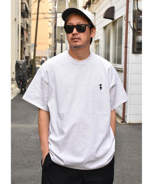 DOUBLE STEAL(ダブルスティール)の「Mini Doubz 半袖Tシャツ(Tシャツ/カットソー・メンズ・ホワイト/ブラック/カーキ/ライトグリーン/アッシュ・MEDIUM/LARGE/X-LARGE)」の16枚目の写真