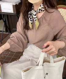 LAUIR（ラウアー）の「シアーバルーンスリーブブラウス（シャツ/ブラウス）」