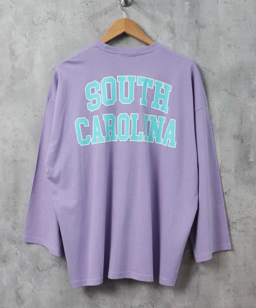 THE CASUAL（カジュアル）の「プリントデザイン BIG Tシャツ（Tシャツ/カットソー・メンズ・ホワイト/ミント/グレー系/ラベンダー/ベージュ/ホワイト系/グリーン/ネイビー系/ブルー/ブラック系/ブラック/グリーン系/ホワイト系1/杢グレー/チャコール/ネイビー/ベージュ系/モカ・XL/M/L）」の18枚目の写真