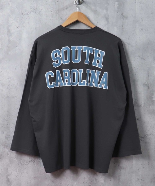 THE CASUAL（カジュアル）の「プリントデザイン BIG Tシャツ（Tシャツ/カットソー・メンズ・ホワイト/ミント/グレー系/ラベンダー/ベージュ/ホワイト系/グリーン/ネイビー系/ブルー/ブラック系/ブラック/グリーン系/ホワイト系1/杢グレー/チャコール/ネイビー/ベージュ系/モカ・XL/M/L）」の7枚目の写真