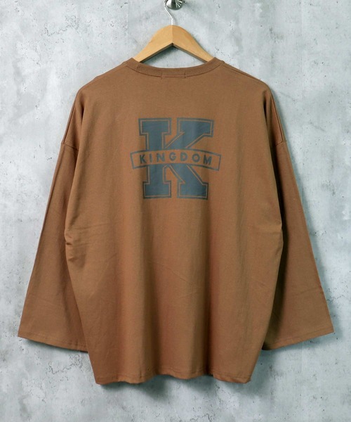 THE CASUAL（カジュアル）の「プリントデザイン BIG Tシャツ（Tシャツ/カットソー・メンズ・ホワイト/ミント/グレー系/ラベンダー/ベージュ/ホワイト系/グリーン/ネイビー系/ブルー/ブラック系/ブラック/グリーン系/ホワイト系1/杢グレー/チャコール/ネイビー/ベージュ系/モカ・XL/M/L）」の9枚目の写真