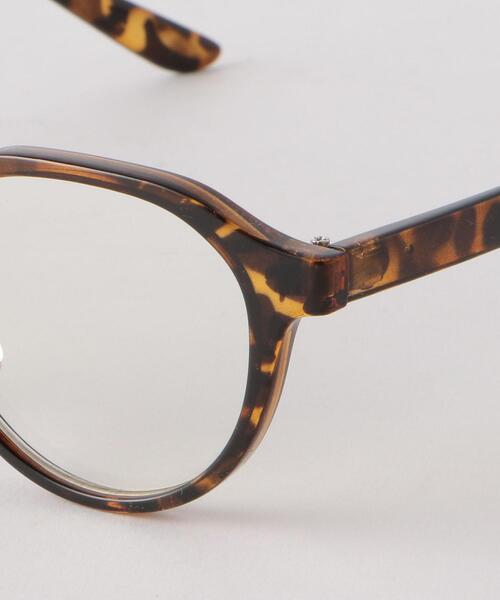 green label relaxing（グリーンレーベルリラクシング）の「GLR ウェリントン メガネ（メガネ・メンズ・ダークブラウン/ブラック・FREE）」の7枚目の写真