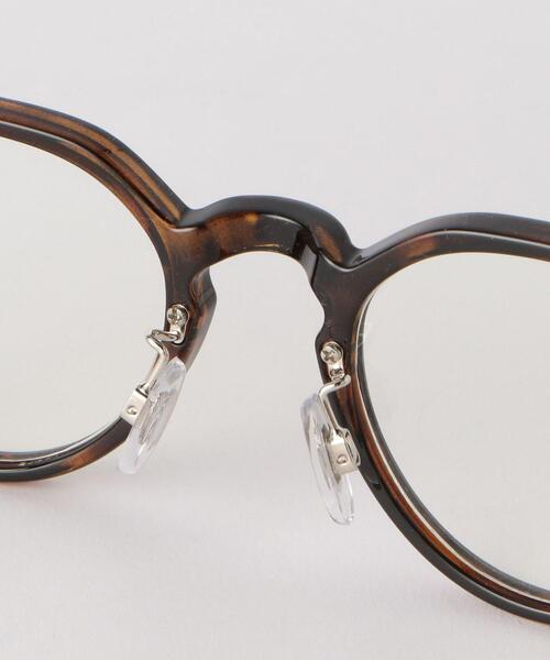 green label relaxing（グリーンレーベルリラクシング）の「GLR ウェリントン メガネ（メガネ・メンズ・ダークブラウン/ブラック・FREE）」の8枚目の写真