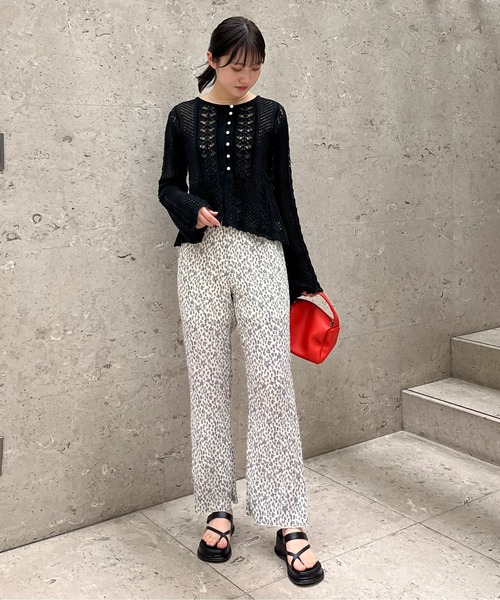 EPIMI E'PIMMY（エピミエピミー）の「フラワープリントプリーツパンツ（その他パンツ・レディース・オフホワイト/グリーン系その他・MEDIUM）」の19枚目の写真