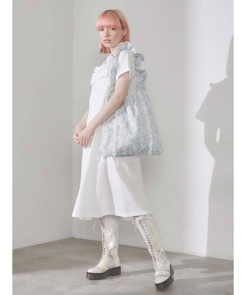 merry jenny（メリージェニー）の「くしゅくしゅflowerトート（トートバッグ・レディース・パープル/ブルー・FREE）」の6枚目の写真