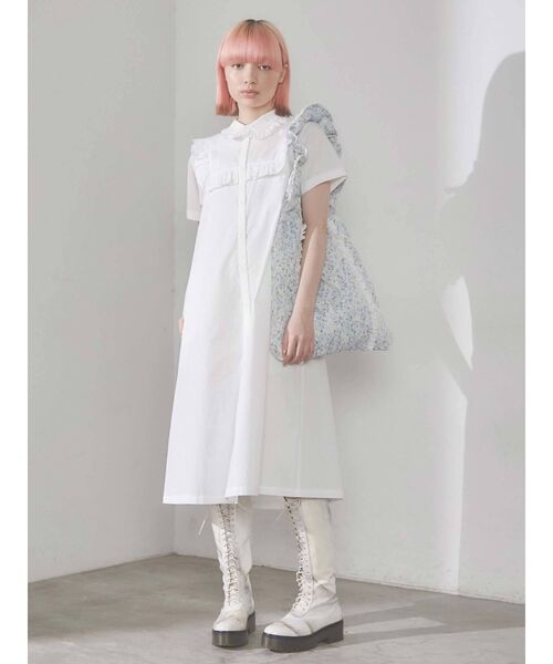 merry jenny（メリージェニー）の「くしゅくしゅflowerトート（トートバッグ・レディース・パープル/ブルー・FREE）」の7枚目の写真