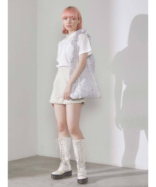 merry jenny（メリージェニー）の「くしゅくしゅflowerトート（トートバッグ・レディース・パープル/ブルー・FREE）」の12枚目の写真