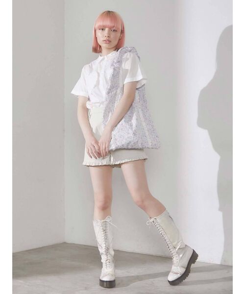 merry jenny（メリージェニー）の「くしゅくしゅflowerトート（トートバッグ・レディース・パープル/ブルー・FREE）」の13枚目の写真