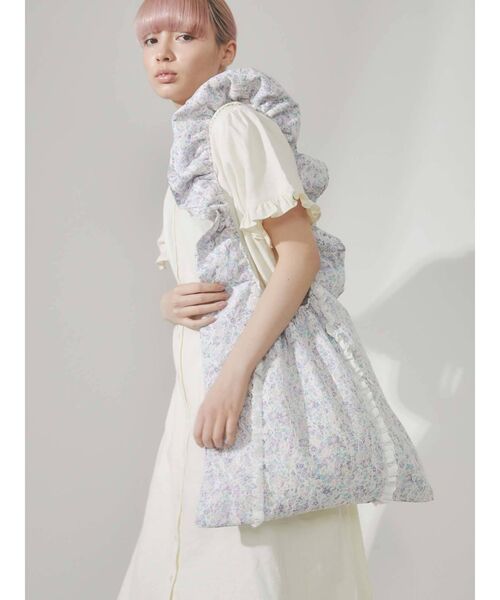 merry jenny（メリージェニー）の「くしゅくしゅflowerトート（トートバッグ・レディース・パープル/ブルー・FREE）」の14枚目の写真