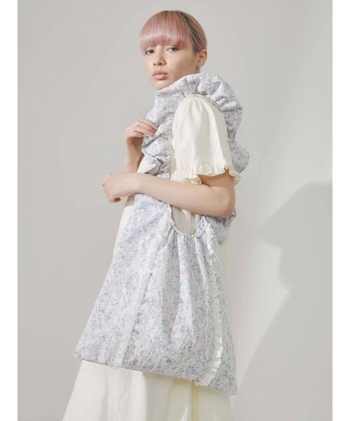 merry jenny（メリージェニー）の「くしゅくしゅflowerトート（トートバッグ・レディース・パープル/ブルー・FREE）」の15枚目の写真