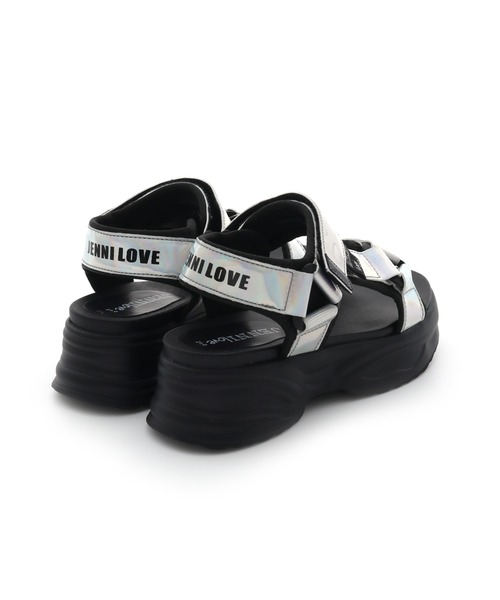 JENNI love（ジェニィラブ）の「オーロラテープスポサン（サンダル・キッズ・ブラック/ラベンダー・22cm/23cm/24cm/21cm）」の15枚目の写真
