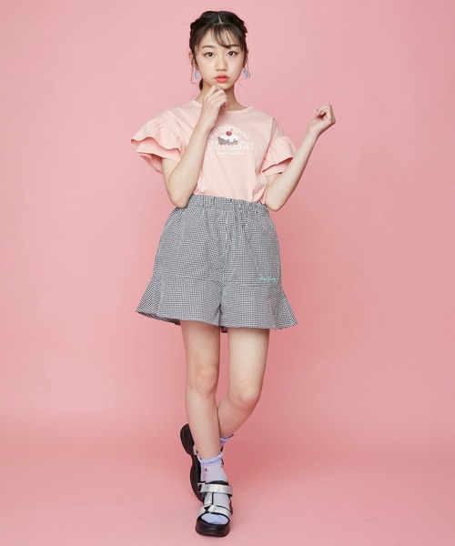 JENNI love（ジェニィラブ）の「オーロラテープスポサン（サンダル・キッズ・ブラック/ラベンダー・22cm/23cm/24cm/21cm）」の6枚目の写真