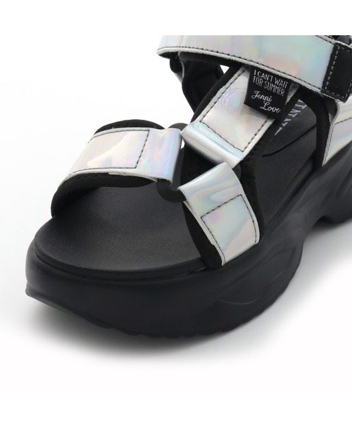 JENNI love（ジェニィラブ）の「オーロラテープスポサン（サンダル・キッズ・ブラック/ラベンダー・22cm/23cm/24cm/21cm）」の20枚目の写真