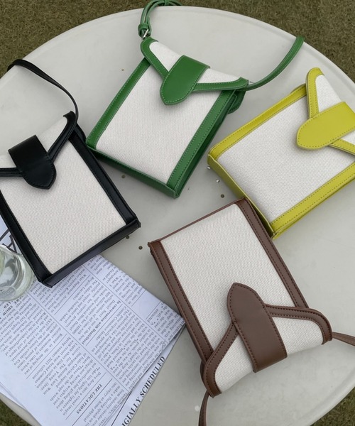 sakishimatokyo（サキシマトーキョー）の「キャンバスポシェット（ショルダーバッグ・レディース・ブラック/グリーン/ブラウン・FREE）」の2枚目の写真