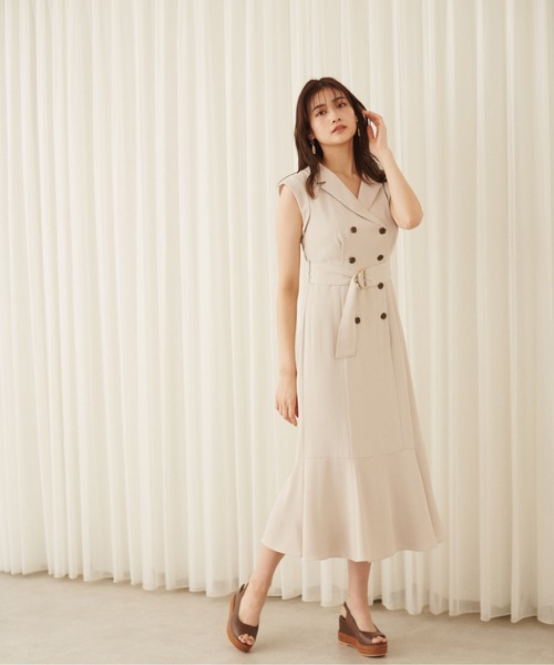 【JILL STUART】マーメイドロングワンピース 花柄 JILL by JILL STUART（ジルバイジルスチュアート）の