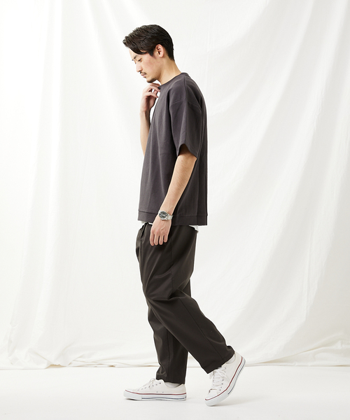 JOURNAL STANDARD(ジャーナルスタンダード)の「【カットソー+タンクトップの2点セット】Wフェイスワッフルレイヤード カットソー(Tシャツ/カットソー・メンズ・ベージュ/ライトグリーン/クリアブルー/ブラック系その他・SMALL/MEDIUM/LARGE)」の6枚目の写真