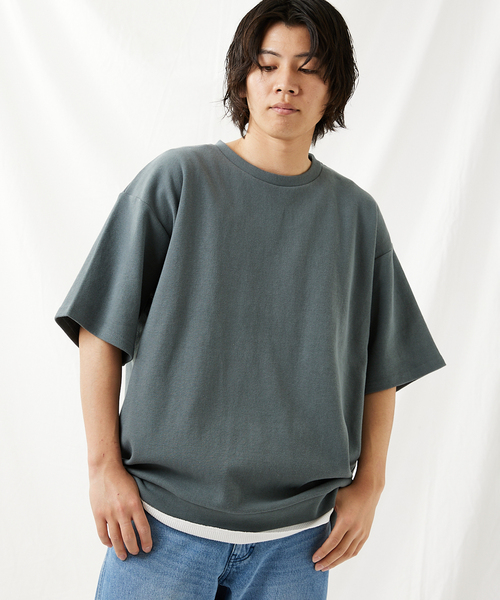 JOURNAL STANDARD(ジャーナルスタンダード)の「【カットソー+タンクトップの2点セット】Wフェイスワッフルレイヤード カットソー(Tシャツ/カットソー・メンズ・ベージュ/ライトグリーン/クリアブルー/ブラック系その他・SMALL/MEDIUM/LARGE)」の19枚目の写真