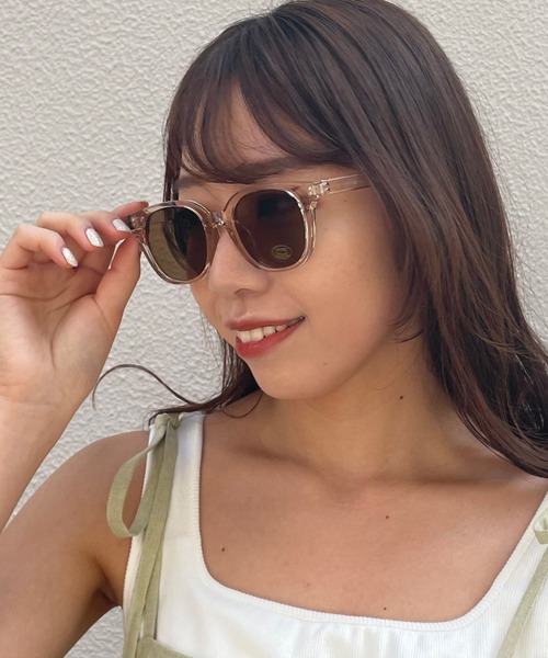 Cheek（チーク）の「カラーフレームサングラス（サングラス・レディース・ブラウン/クリア・FREE）」の7枚目の写真