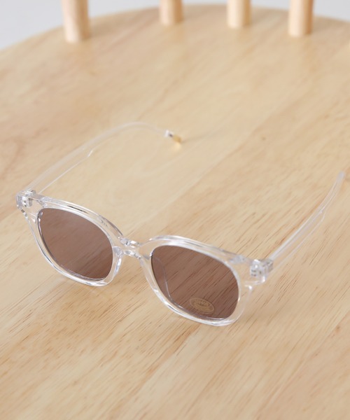 Cheek（チーク）の「カラーフレームサングラス（サングラス・レディース・ブラウン/クリア・FREE）」の3枚目の写真