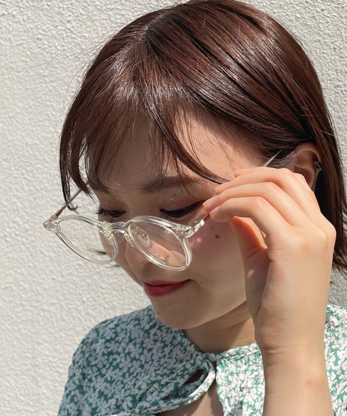 Cheek（チーク）の「カラーフレームサングラス（サングラス・レディース・ブラウン/クリア・FREE）」の10枚目の写真