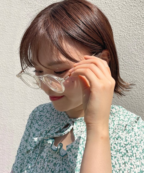 Cheek（チーク）の「カラーフレームサングラス（サングラス・レディース・ブラウン/クリア・FREE）」の12枚目の写真