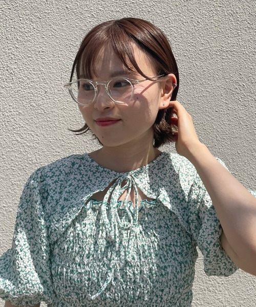 Cheek（チーク）の「カラーフレームサングラス（サングラス・レディース・ブラウン/クリア・FREE）」の9枚目の写真