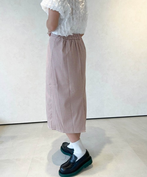 lala Born（ララボーン）の「ミドル丈チェックスカート（スカート・レディース・ブラック/グリーン/ピンク/ブルー・FREE）」の12枚目の写真