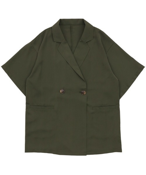 select MOCA（セレクトモカ）の「ハーフスリーブテーラードジャケット（テーラードジャケット・レディース・ブラック/カーキ/アイボリー・FREE）」の20枚目の写真