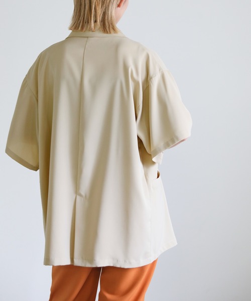 select MOCA（セレクトモカ）の「ハーフスリーブテーラードジャケット（テーラードジャケット・レディース・ブラック/カーキ/アイボリー・FREE）」の15枚目の写真