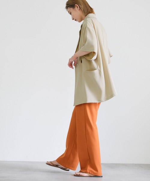 select MOCA（セレクトモカ）の「ハーフスリーブテーラードジャケット（テーラードジャケット・レディース・ブラック/カーキ/アイボリー・FREE）」の14枚目の写真