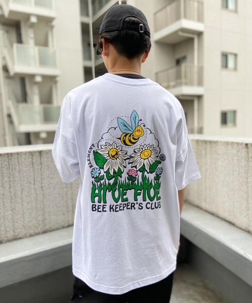 ELEMENT(エレメント)の「【ZOZOTOWN限定】ELEMENT/エレメント ワイドフィット バックプリントTシャツ BC021-266(Tシャツ/カットソー・メンズ・ホワイト/ブラック・M/L/XL)」の3枚目の写真