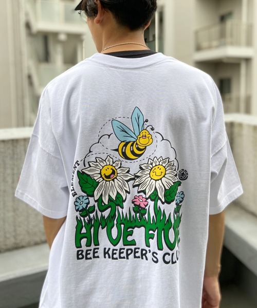 ELEMENT(エレメント)の「【ZOZOTOWN限定】ELEMENT/エレメント ワイドフィット バックプリントTシャツ BC021-266(Tシャツ/カットソー・メンズ・ホワイト/ブラック・M/L/XL)」の4枚目の写真