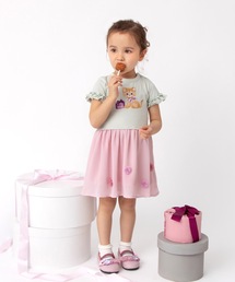 panpantutu（パンパンチュチュ）の「フリルシフォンワンピース(半袖)/リボンキャット（ワンピース・キッズ）」