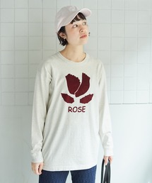 bulle de savon | 40/2 ROSE big T-shirt(Tシャツ/カットソー)