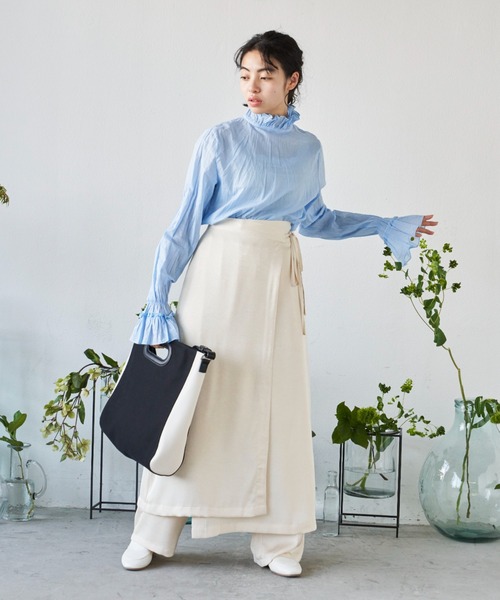 Libra Cue（リブラ キュー）の「２wayスクエアビックトート（トートバッグ・レディース・ブラック/ベージュ・FREE）」の6枚目の写真