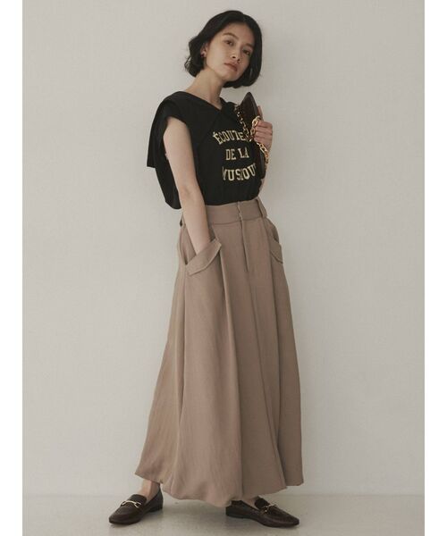 COTORICA(コトリカ)の「ビックカラープリントTシャツ(Tシャツ/カットソー・レディース・ブラック/ベージュ/オフホワイト・FREE)」の8枚目の写真