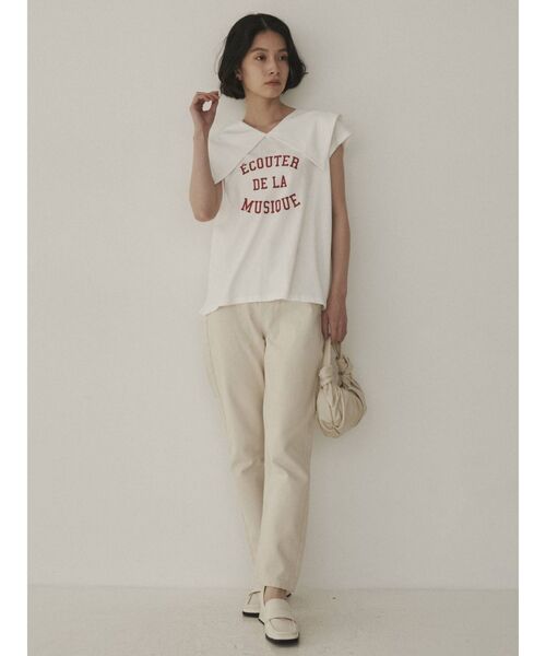 COTORICA(コトリカ)の「ビックカラープリントTシャツ(Tシャツ/カットソー・レディース・ブラック/ベージュ/オフホワイト・FREE)」の13枚目の写真