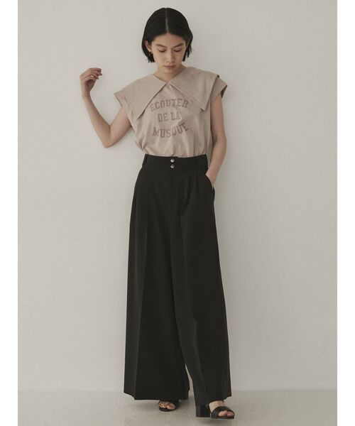 COTORICA(コトリカ)の「ビックカラープリントTシャツ(Tシャツ/カットソー・レディース・ブラック/ベージュ/オフホワイト・FREE)」の18枚目の写真
