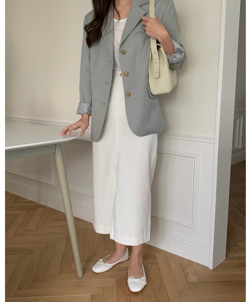 mood for a day（ムードフォーアデイ）の「forest cotton skirt /バックスリットコットンロングスカート（スカート・レディース・イエロー/アイボリー・SMALL/MEDIUM）」の12枚目の写真