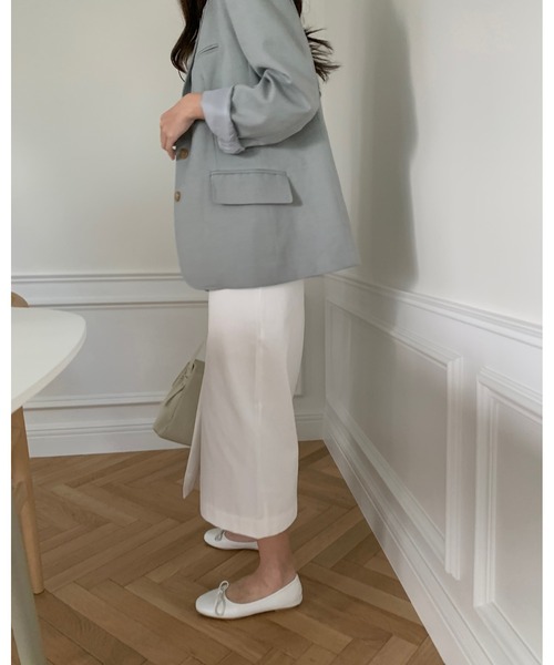 mood for a day(ムードフォーアデイ)の「forest cotton skirt /バックスリットコットンロングスカート(スカート・レディース・イエロー/アイボリー・SMALL/MEDIUM)」の17枚目の写真