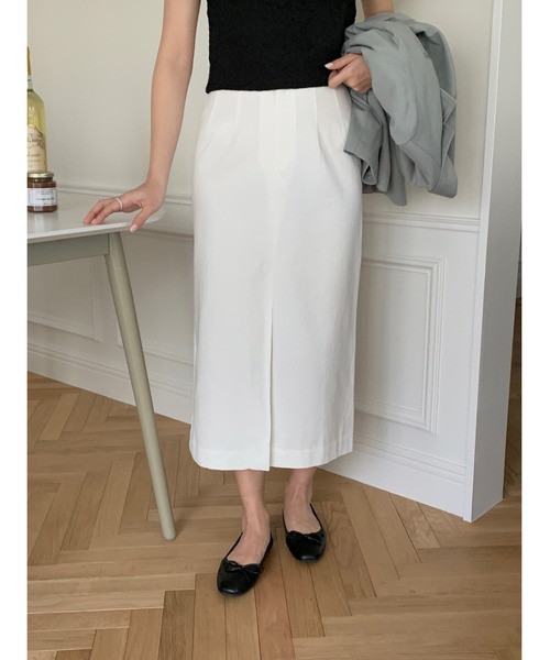 mood for a day（ムードフォーアデイ）の「forest cotton skirt /バックスリットコットンロングスカート（スカート・レディース・イエロー/アイボリー・SMALL/MEDIUM）」の18枚目の写真