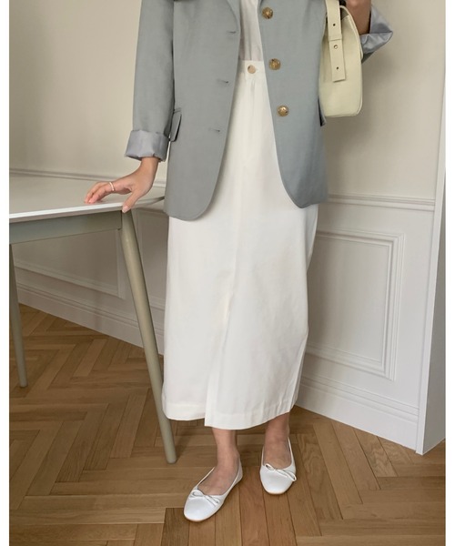 mood for a day（ムードフォーアデイ）の「forest cotton skirt /バックスリットコットンロングスカート（スカート・レディース・イエロー/アイボリー・SMALL/MEDIUM）」の20枚目の写真