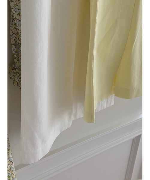 mood for a day（ムードフォーアデイ）の「forest cotton skirt /バックスリットコットンロングスカート（スカート・レディース・イエロー/アイボリー・SMALL/MEDIUM）」の22枚目の写真