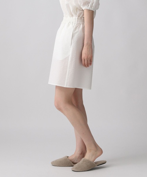 A part by（アパートバイ）の「【e/rm】セットアップ着用可能_サッカーショートパンツ　298485（ルームウェア/パジャマ・レディース・ブラック/オフホワイト/ライトグリーン・FREE）」の19枚目の写真