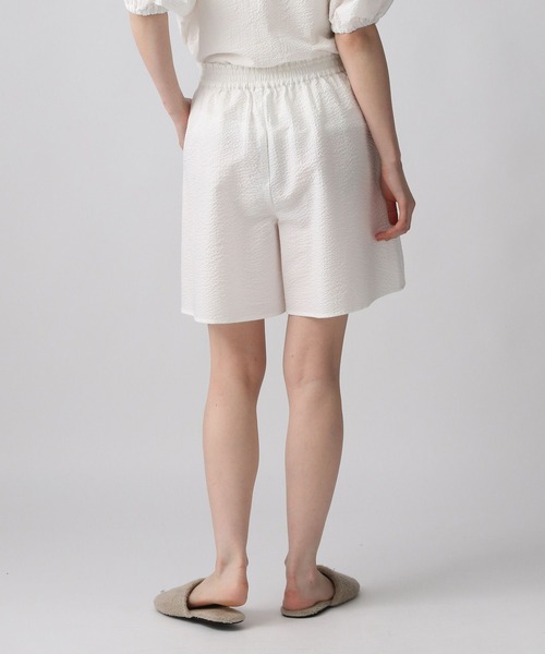 A part by（アパートバイ）の「【e/rm】セットアップ着用可能_サッカーショートパンツ　298485（ルームウェア/パジャマ・レディース・ブラック/オフホワイト/ライトグリーン・FREE）」の12枚目の写真