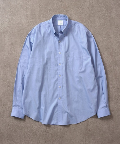 BRICK & SONS（ブリックアンドサンズ）の「オーバーサイズ ブロードシャツ＜ブルー＞（シャツ/ブラウス・メンズ・ブルー・LL/M/L）」の12枚目の写真