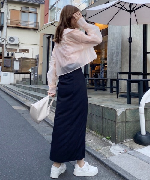 one after another NICE CLAUP（ワンアフターアナザーナイスクラップ）の「シアーシャツビスチェセット（シャツ/ブラウス・レディース・ベージュ/グリーン系その他/ピンク系その他・FREE）」の21枚目の写真