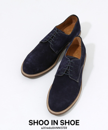 【SHOO IN SHOE】スエード プレーントゥシューズ / ダービーシューズ 一部店舗+WEB限定