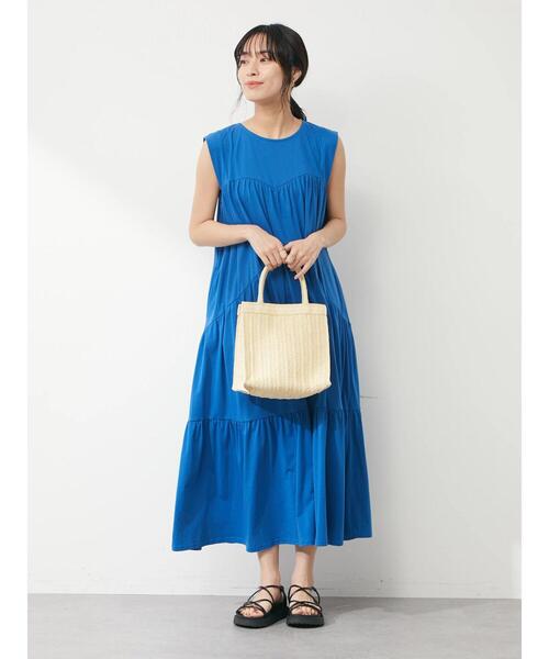 Sugar spoon（シュガースプーン）の「・SUGAR SPOON ティアードロングワンピース（ワンピース・レディース・ブラック/ブルー/グリーン・FREE）」の11枚目の写真