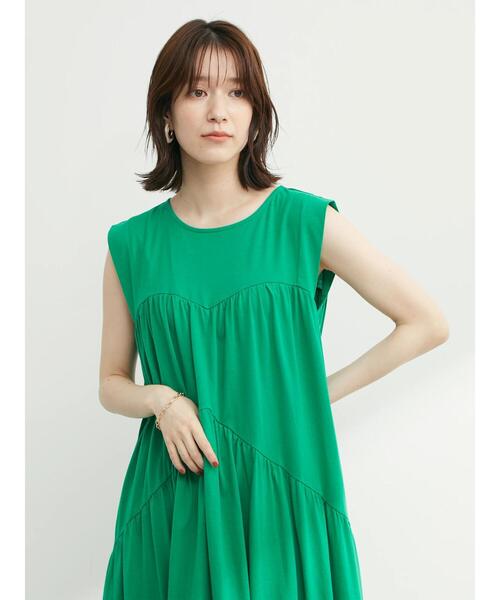 Sugar spoon（シュガースプーン）の「・SUGAR SPOON ティアードロングワンピース（ワンピース・レディース・ブラック/ブルー/グリーン・FREE）」の4枚目の写真